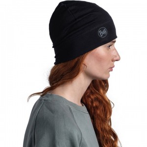 Buff® Lightweight Merino Wool Hat - Solid Black