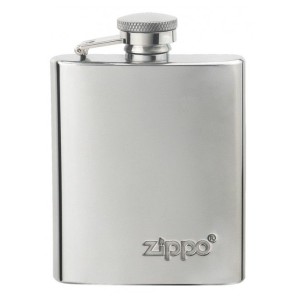 Zippo High Polish Flask Emboss