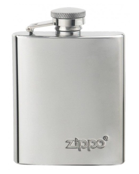 Zippo High Polish Flask Emboss