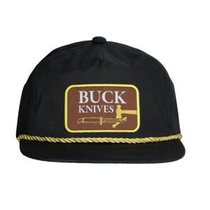 13421 CAP BLACK VINTAGE BUCK LOGO