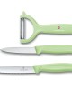 Swiss Classic Trend Colors Paring Knife Set with Tomato and Kiwi Peeler, 3 Pieces