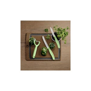 Swiss Classic Trend Colors Paring Knife Set with Tomato and Kiwi Peeler, 3 Pieces