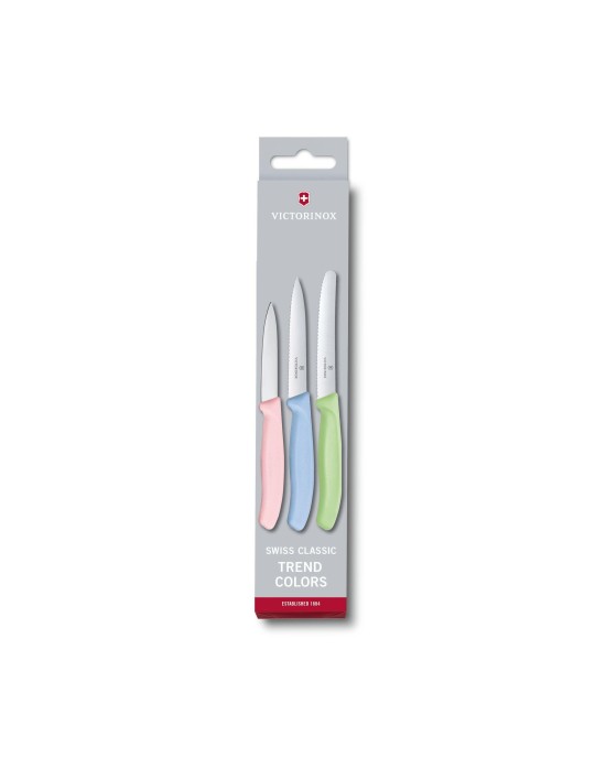 Swiss Classic Trend Colors Paring Knife Set, 3 Pieces