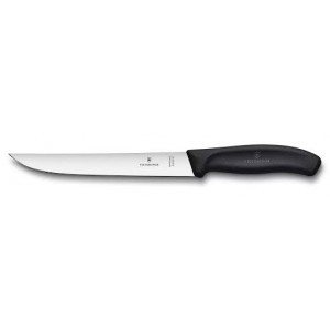 6.8103.18B	Swiss Classic, Tranchiemesser, 18cm, gerade, schwarz, B