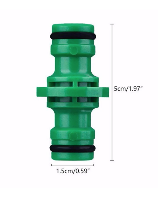 7517_1Pcs ABS Hose Connector 1/2'' Hose Pipe Connector Double Male