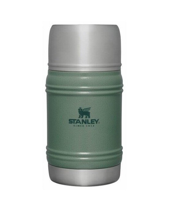 STANLEY THE ARTISAN THERMAL FOOD JAR 0.5L HAMMERTONE GREEN