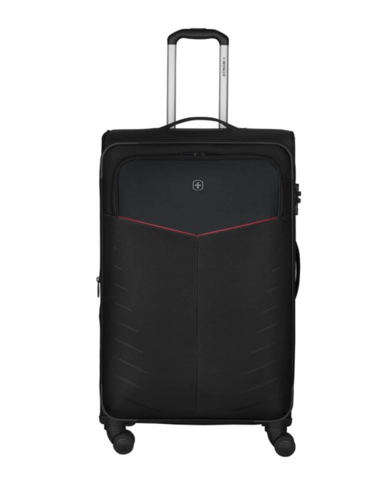 Wenger Syght Softside 4-Wheel Expandable Luggage Set of 3 - Black (Small, Medium and Large)