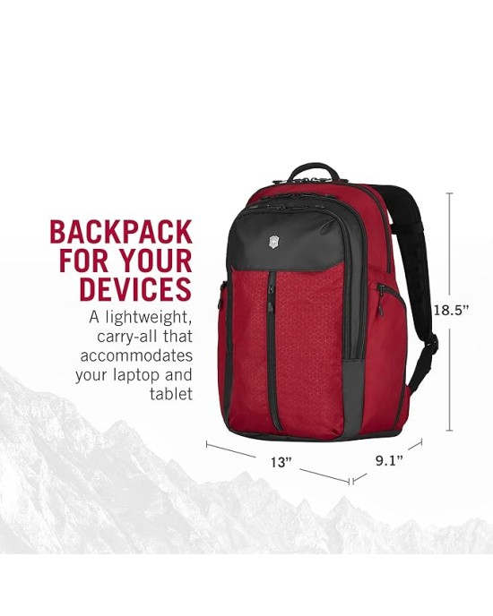 Altmont Original Vertical-Zip Laptop Backpack Red