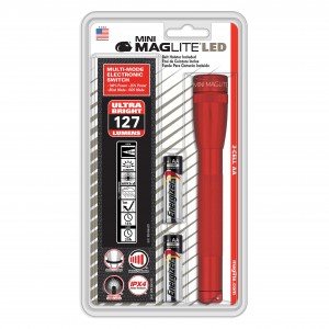 Mini Maglite LED Flashlight (RED)