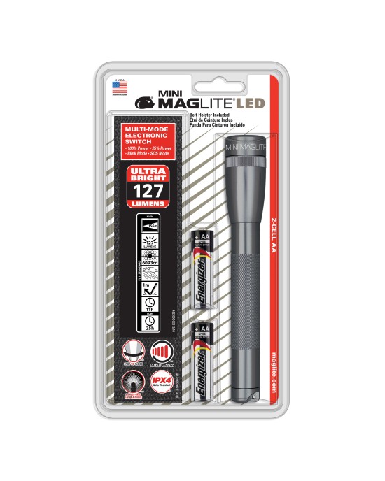 Mini Maglite LED Flashlight (Gray)