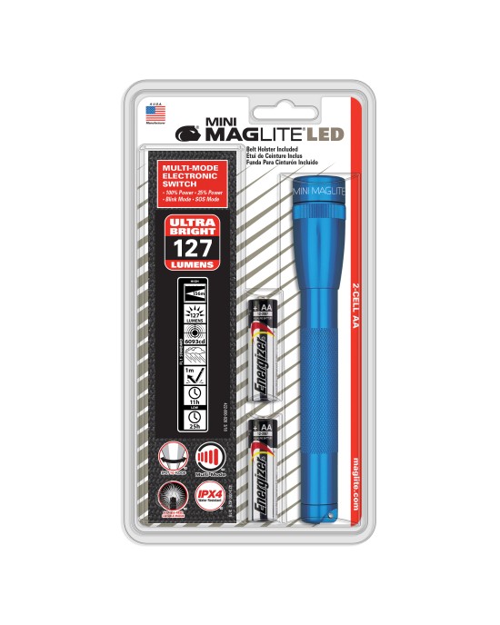 Mini Maglite LED Flashlight (Blue)