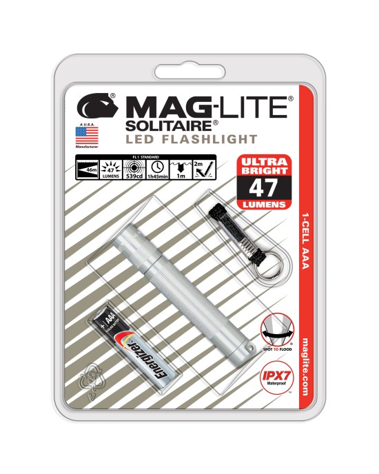 MAGLITE Solitaire 1-Cell AAA LED - SILVER