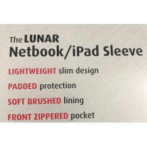 2762302 Lunar 10.2 inch Netbook/ Ipad Sleeve, Black