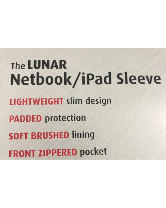 2762302 Lunar 10.2 inch Netbook/ Ipad Sleeve, Black