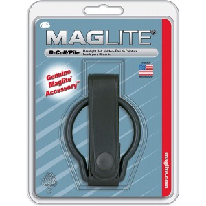 PLAIN LEATHER BELT HOLDER FOR MAGLITE D-CELL FLASHLIGHTS