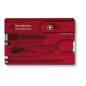 SWISS CARD RED TRANS