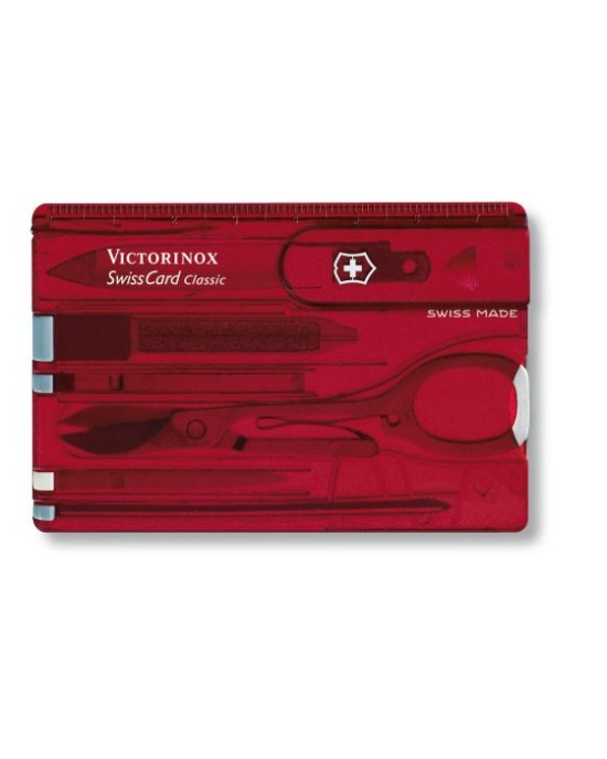 SWISS CARD RED TRANS