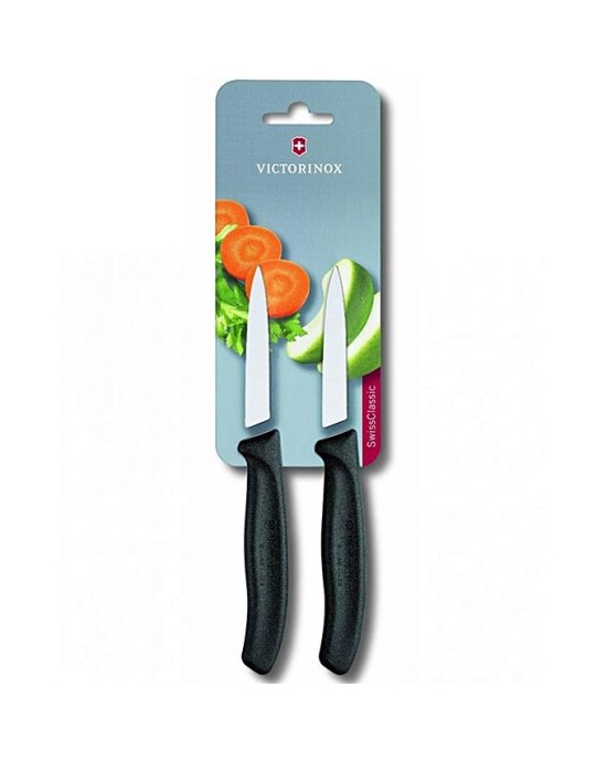 SwissClassic Paring Knife 8.5 cm (2 Pcs) - BLACK