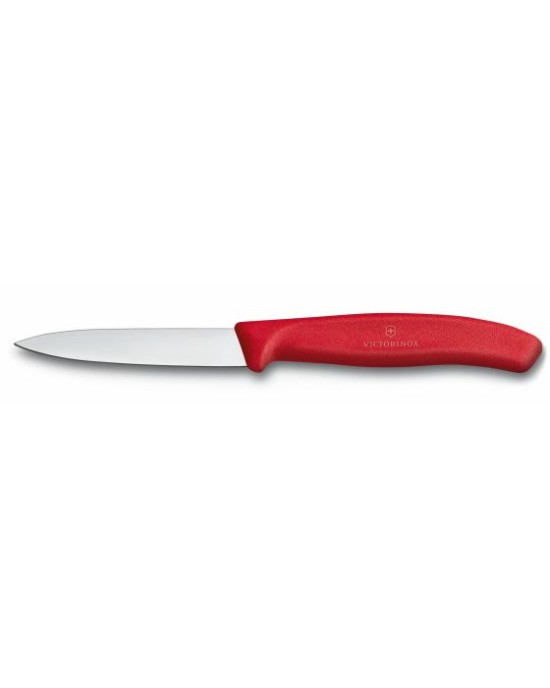 Swiss Classic Paring Knife Set with Peeler, 3 Pieces RED