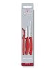 Swiss Classic Paring Knife Set with Peeler, 3 Pieces RED