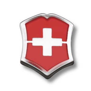 4.1888 Pin Swiss Logo Red