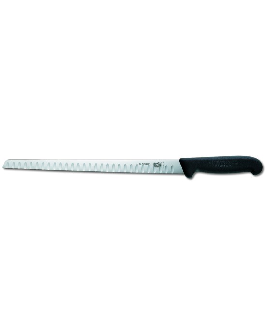 Salmon Knife Fluted Edge 30cm - Black