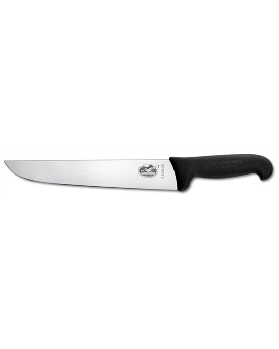 Image result for Victorinox Butcher Knife Black Fibrox 18cm - Black