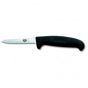 Poultry Knife Black Fibrox 8cm - Black