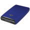 Tru Virtu Credit Card Case Fan Leather Line - Blue Pebble